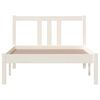 vidaXL Cadre de lit sans matelas blanc bois massif 90x200 cm