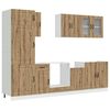 vidaXL Ensemble d'armoires de cuisine 8 pcs Kalmar bois d'ing&eacute;nierie