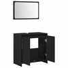 vidaXL Cabinet de salle de bain avec porte Ch&ecirc;ne noir 60 x 33 x 60 cm