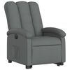 vidaXL Fauteuil inclinable &eacute;lectrique gris fonc&eacute; tissu