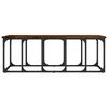 vidaXL Table basse ch&ecirc;ne fum&eacute; 100x50x35,5 cm bois d'ing&eacute;nierie