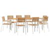 vidaXL Ensemble de salle &agrave; manger pour jardin 9 pcs
