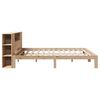 vidaXL Lit bibliothèque sans matelas 200x200 cm bois massif de pin