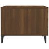 vidaXL Tables basses avec pieds en métal 2 pcs Chêne marron 50x50x40cm