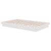 vidaXL Cadre de lit sans matelas blanc bois massif 120x200 cm