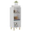 vidaXL Buffet Blanc 34,5x32,5x90 cm Bois d'ingénierie