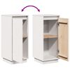 vidaXL Buffets 2 pcs Blanc 31,5x34x75 cm Bois massif de pin