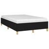 vidaXL Cadre de lit sans matelas noir 120x190 cm tissu