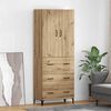 vidaXL Haut Armoire Montage mural Ch&ecirc;ne artisanal 69,5 x 34 x 180 cm