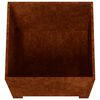 vidaXL Jardini&egrave;res avec pieds 2 pcs Rouill&eacute; 40x40x40 cm Acier corten