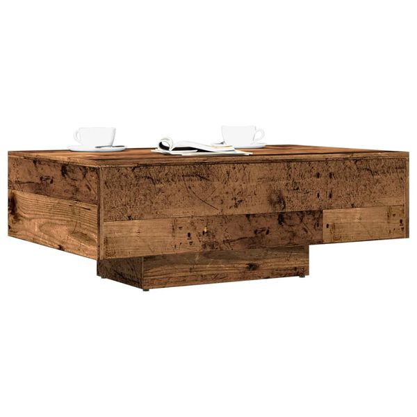 vidaXL Table basse vieux bois 85x55x31 cm bois d'ingénierie