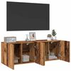 vidaXL Meubles TV muraux 2 pcs vieux bois 60x30x41 cm