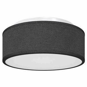vidaXL Lampe de plafond Noir 30 x 30 x 13,5 cm tissu