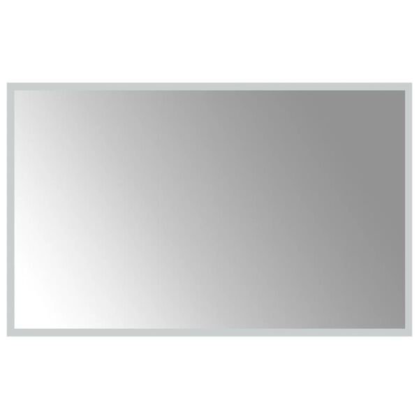 vidaXL Miroir de salle de bain &agrave; LED 80x50 cm