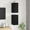 vidaXL Meuble TV mural 2 pcs Ch&ecirc;ne noir 30,5 x 30 x 60 cm