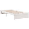 vidaXL Lit biblioth&egrave;que sans matelas blanc 100x200 cm bois pin massif