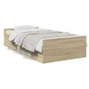 vidaXL Cadre de lit avec tiroirs sans matelas ch&ecirc;ne sonoma 100x200 cm