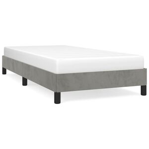 vidaXL Cadre de lit sans matelas gris clair 80x200 cm velours