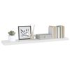 vidaXL &Eacute;tag&egrave;re murale flottante Blanc brillant 120x23,5x3,8 cm MDF