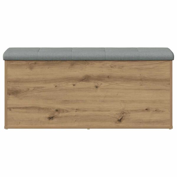 vidaXL Banc de rangement Ch&ecirc;ne artisanal 102x42x45 cm Bois d'ing&eacute;nierie