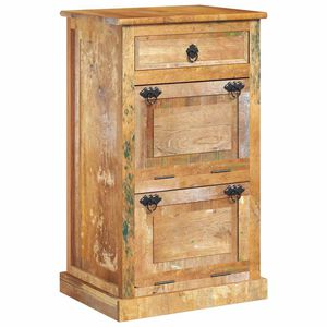 vidaXL Armoire &agrave; chaussures 4 couches avec tiroir Bois de r&eacute;cup&eacute;ration