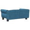 vidaXL Lit pour chien bleu 70x45x30 cm velours