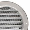 vidaXL Couvre-vent Air 2 pcs Argent 200 mm Acier inoxydable