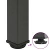 vidaXL Pieds de table basse 4 pi&egrave;ces Anthracite 42-44 cm Acier