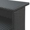 vidaXL Ensemble de bar de jardin 3 pcs avec coussins noir poly rotin