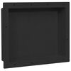 vidaXL Niche de douche Noir mat 41x51x10 cm