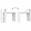 vidaXL Bureau avec étagère Blanc 100 x 40 x 90 cm Bois d'ingénierie