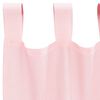 vidaXL Rideaux en voile avec passe-tringles 2 pcs rose clair