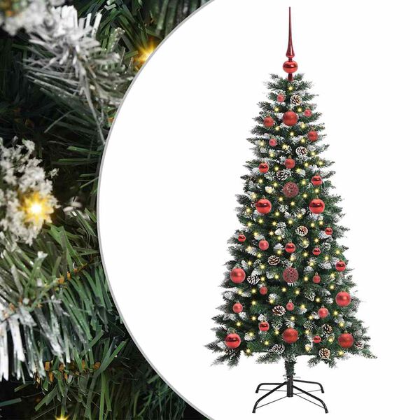 vidaXL Sapin de Noël artificiel avec 150 LED Vert 50 x 50 x 120 cm