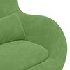 vidaXL Fauteuil &oelig;uf Vert clair Velours