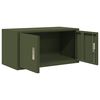 vidaXL Armoire de rangement Vert olive 80 x 40 x 40 cm Acier