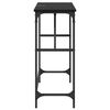 vidaXL Table console Ch&ecirc;ne noir 75 x 32 x 75 cm Bois d'ing&eacute;nierie
