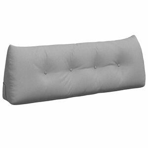 vidaXL Coussin de Dos Gris nuage 140 x 24 x 50 cm tissu
