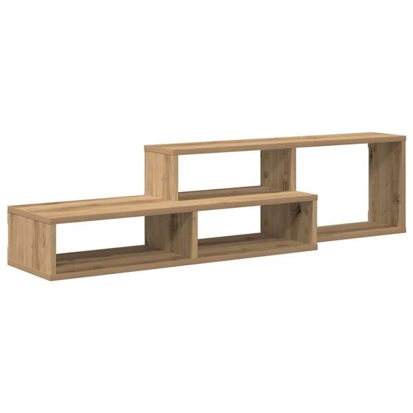 vidaXL SupportmuralpourTV 120x25x28,5cm Bois d'ing&eacute;nierie