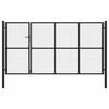 vidaXL Portail de jardin en acier 350 x 175 cm anthracite