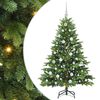 vidaXL Sapin de No&euml;l artificiel avec 150 LED Vert 150 cm PE et PVC