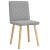 vidaXL Chaises à manger lot de 2 gris nuage tissu