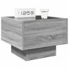 vidaXL Table de chevet avec LED infini sonoma gris 40x40x30 cm