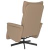 vidaXL Fauteuil inclinable avec repose-pieds cappuccino similicuir