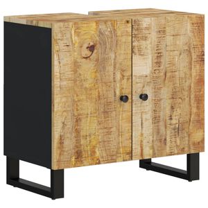 vidaXL Meuble d'&eacute;vier 62x33x58 cm bois de manguier et d'ing&eacute;nierie
