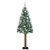 vidaXL Sapin de No&euml;l mince Vert 180 cm PVC et bois de pin massif