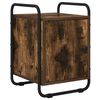 vidaXL Table de chevet Ch&ecirc;ne fum&eacute; Bois d'ing&eacute;nierie