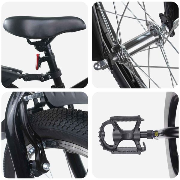 vidaXL V&eacute;lo pour Enfants 20 Pouces pour les enfants de 6 &agrave; 11 ans Noir