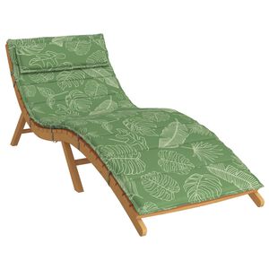 vidaXL Coussin de transat ensoleill&eacute; Vert 178 x 60 x 4 cm Tissu Oxford