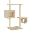 vidaXL Arbre &agrave; chat avec griffoirs en sisal 260 cm Beige