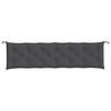 vidaXL Coussin de banc de jardin anthracite mélangé 200x50x7 cm tissu